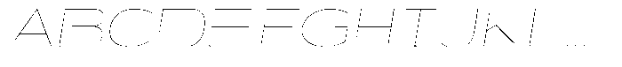 Shiftea Thin Italic Font UPPERCASE