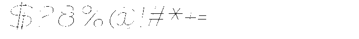 Shiftea Thin Sem Exp Italic Font OTHER CHARS