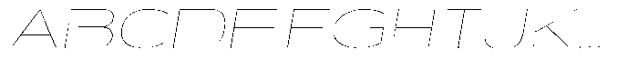 Shiftea Thin Sem Exp Italic Font UPPERCASE