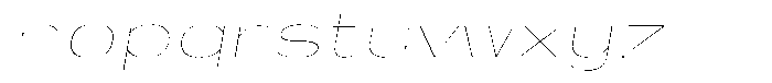 Shiftea Thin Sem Exp Italic Font LOWERCASE