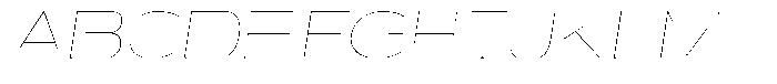 Shiftea Thin Semi Condensed Italic Font UPPERCASE