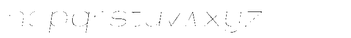 Shiftea Thin Semi Condensed Italic Font LOWERCASE