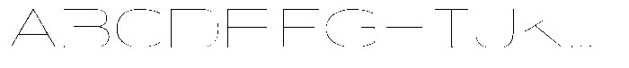 Shiftea Thin Semi Expanded Font UPPERCASE