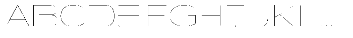 Shiftea Thin Font UPPERCASE
