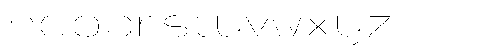 Shiftea Thin Font LOWERCASE