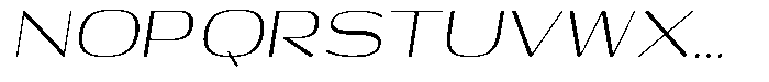 Shiftea Var Black Condensed Italic Font UPPERCASE