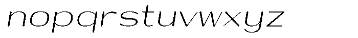 Shiftea Var Black Condensed Italic Font LOWERCASE