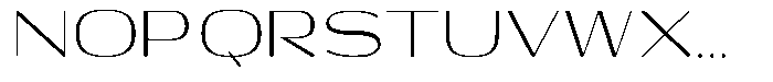Shiftea Var Black Condensed Font UPPERCASE