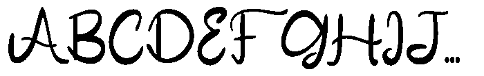 Shilla Font UPPERCASE