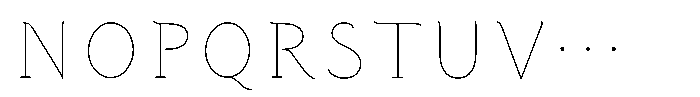 Shin StdN 12 K Font UPPERCASE