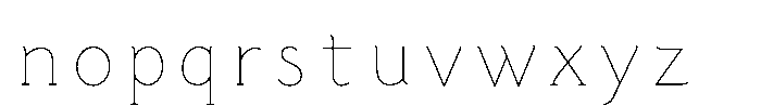 Shin StdN 12 K Font LOWERCASE