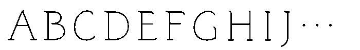 Shin StdN 6 K Font UPPERCASE