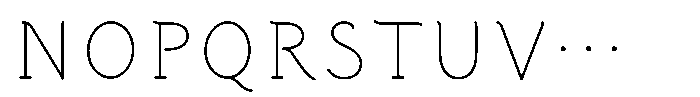 Shin StdN 6 K Font UPPERCASE
