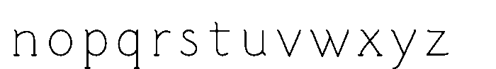Shin StdN 6 K Font LOWERCASE