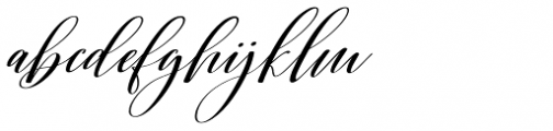 Shington Script Regular Font LOWERCASE