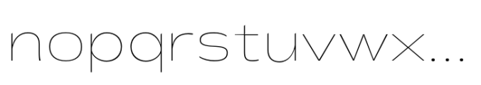 Shinko Sans Hairline Font LOWERCASE