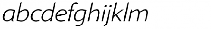 Shinn RR Light Italic Font LOWERCASE
