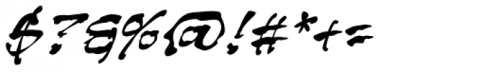 Shinobi BB Italic Font OTHER CHARS