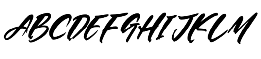 Shinobi Morning Italic Font UPPERCASE