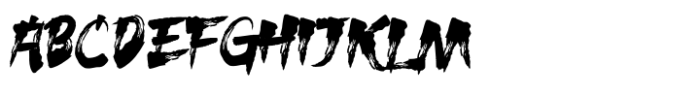 Shinobi Font UPPERCASE