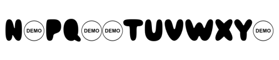 Shiny Ink Display Plain Demo Font UPPERCASE
