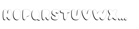 Shiny Ink Display Shadow Left Font UPPERCASE