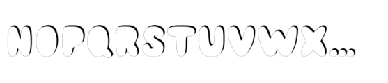 Shiny Ink Display Shadow Right Font UPPERCASE