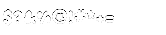 Shiny Ink Display Shadow Top Font OTHER CHARS