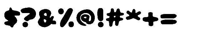 Shiny Rainbow Font OTHER CHARS