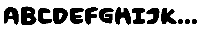 Shiny Rainbow Font UPPERCASE