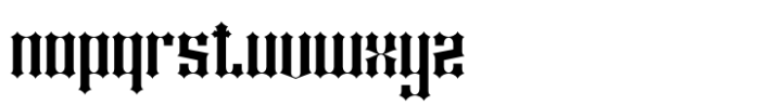 Shiny kage Font LOWERCASE