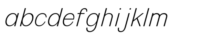 Shiomay Extra Light Slant FONT