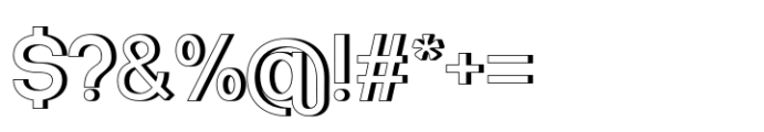 Shiomay Extrude Font OTHER CHARS