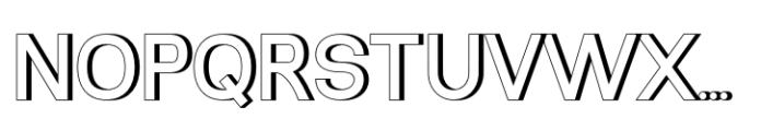 Shiomay Extrude Font UPPERCASE