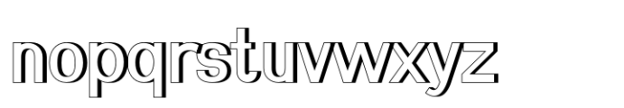 Shiomay Extrude Font LOWERCASE
