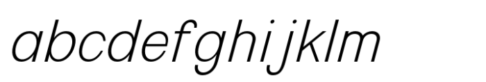 Shiomay Light Slant FONT
