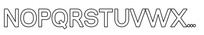 Shiomay Outline Font UPPERCASE
