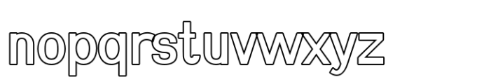 Shiomay Outline Font LOWERCASE
