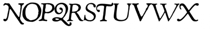 Shipley Rough Italic Font UPPERCASE