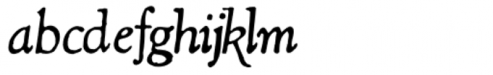 Shipley Rough Italic Font LOWERCASE