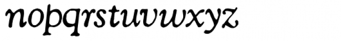 Shipley Rough Italic Font LOWERCASE