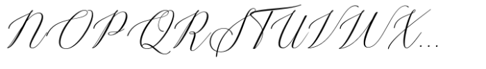 Shirelda Script Italic Font UPPERCASE