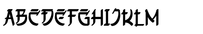 Shirouga Font UPPERCASE