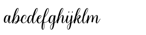 Shistella Regular Font LOWERCASE