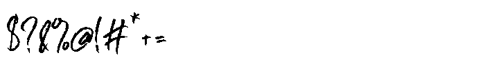 Shitylom Rustting Font OTHER CHARS