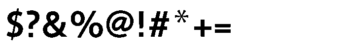 Shizuka Gothic B Font OTHER CHARS