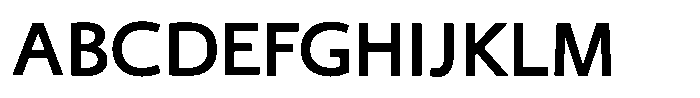 Shizuka Gothic B Font UPPERCASE
