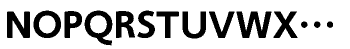 Shizuka Gothic EB Font UPPERCASE