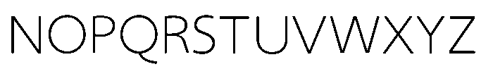 Shizuka Gothic EL Font UPPERCASE