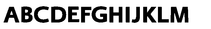Shizuka Gothic H Font UPPERCASE